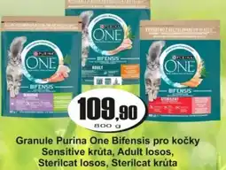 Adam Granule Purina One Bifensis pro kočky Sensitive krůta, Adult losos, Sterilcat losos, Sterilcat krůta nabídka