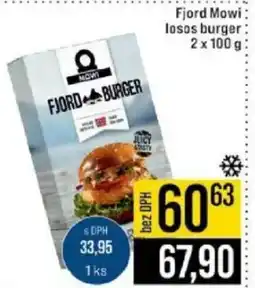 Jip Fjord Mowi losos burger nabídka