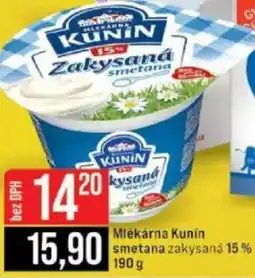 Jip Mlékárna Kunin smetana zakysaná 15% nabídka