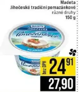 Jip Madeta Jihočeské tradiční pomazánkové nabídka