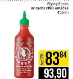 Jip Flying Goose sriracha chilli omáčka nabídka