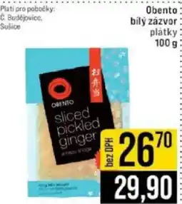 Jip Obento bílý zázvor nabídka