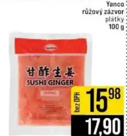 Jip Yanco růžový zázvor nabídka