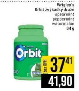 Jip Wrigley's Orbit žvýkačky dražé nabídka