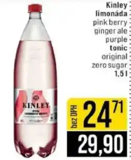 Jip Kinley limonáda pink berry ginger ale purple tonic original nabídka
