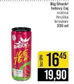 Jip Big Shock! ledový čaj malina hruška broskev nabídka