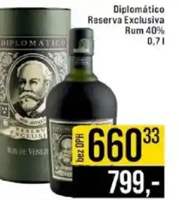 Jip Diplomático Reserva Exclusiva Rum 40% nabídka