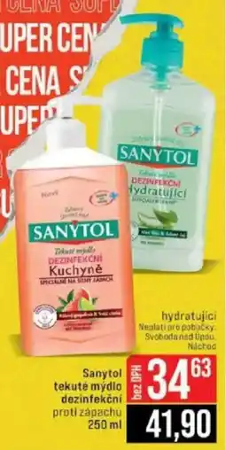 Jip Sanytol tekuté mýdlo dezinfekční nabídka