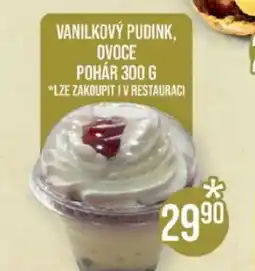 Jip Vanilkový pudink, ovoce pohár nabídka