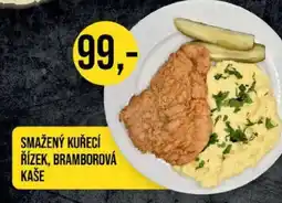 Jip Smažený kuřecí řízek, bramborová kaše nabídka