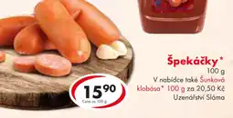 CBA Špekáčky nabídka