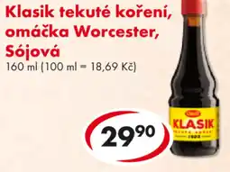 CBA Klasik tekuté koření, omáčka Worcester, Sójová nabídka