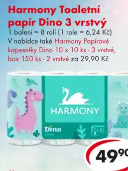 CBA Harmony Toaletní papír Dino 3 vrstvý nabídka
