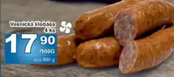 Jip Vesnická klobása 4ks nabídka