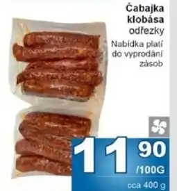 Jip Čabajka klobása odřezky nabídka