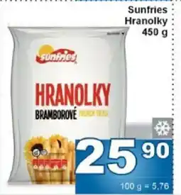 Jip Sunfries Hranolky nabídka