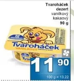 Jip Tvaroháček dezert nabídka