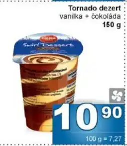 Jip Tornado dezert vanilka + čokoláda nabídka