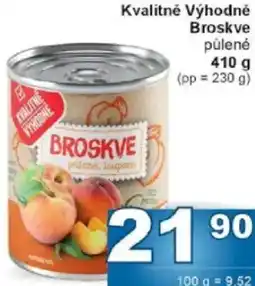 Jip Kvalitně Výhodně Broskve půlené nabídka