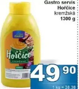 Jip Gastro servis Hořčice kremžská nabídka