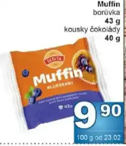 Jip Sedita Muffin borůvka g nabídka