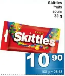 Jip Skittles fruits sours nabídka