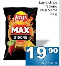 Jip Lay's chips Strong chilli & lime nabídka