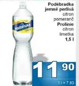 Jip Poděbradka jemně perlivá citron pomeranč Prolinie citron limetka nabídka