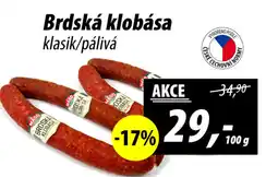 ZEMAN Brdská klobása nabídka