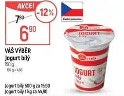 Globus VÁŠ VÝBĚR Jogurt bílý nabídka