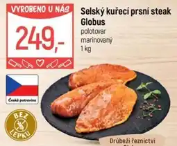 Globus Selský kuřecí prsní steak Globus nabídka