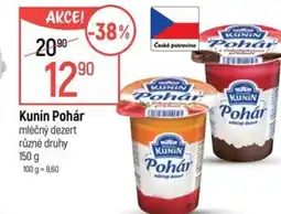 Globus Kunín Pohár mléčný dezert nabídka