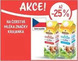 Globus Na čerstvá mléka značky krajanka nabídka