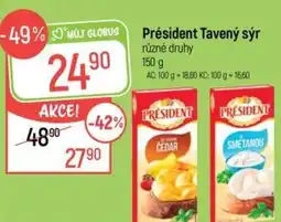 Globus Président Tavený sýr nabídka