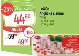 Globus Le&Co Anglická slanina nabídka