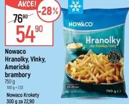 Globus Nowaco Hranolky, Vinky, Americké brambory nabídka