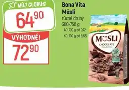 Globus Bona Vita Müsli nabídka