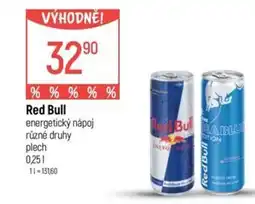 Globus Red Bull energetický nápoj nabídka