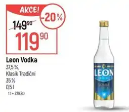 Globus Leon Vodka 37,5%, Klasik Tradiční 35% nabídka