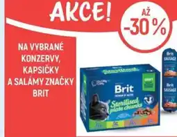 Globus Na vybrané konzervy, kapsičky a salámy značky Brit nabídka