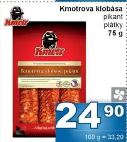 Jip Kmotr Kmotrova klobása pikant plátky nabídka