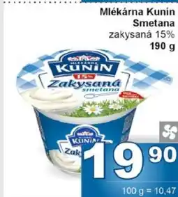 Jip Mlékárna Kunín Smetana nabídka