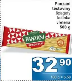 Jip Panzani Těstoviny nabídka