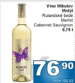 Jip Víno Mikulov Motýl Rulandské šedé nabídka