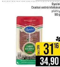 Jip Gyulai Csabai ostrá klobása nabídka