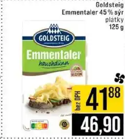 Jip Goldsteig Emmentaler 45% sýr plátky 125 g nabídka