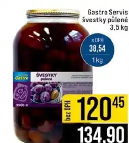 Jip Gastro Servis švestky půlené 3,5 kg nabídka