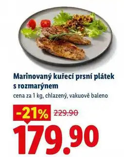 Lidl Marinovaný kuřecí prsní plátek s rozmarýnem, cena za nabídka
