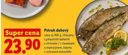 Lidl Pstruh duhový, cena za nabídka