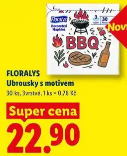 Lidl FLORALYS Ubrousky s motivem, 30 ks nabídka